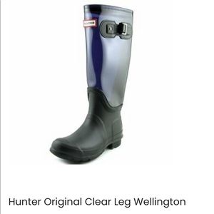 Hunter clear original Wellington boot 8